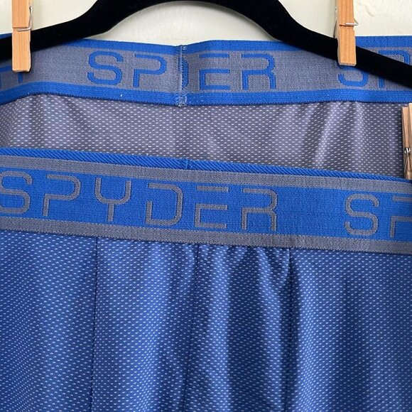 Spyder Men's Med. Boxer Briefs Blue Set of 2 Pair - Picture 3 of 9
